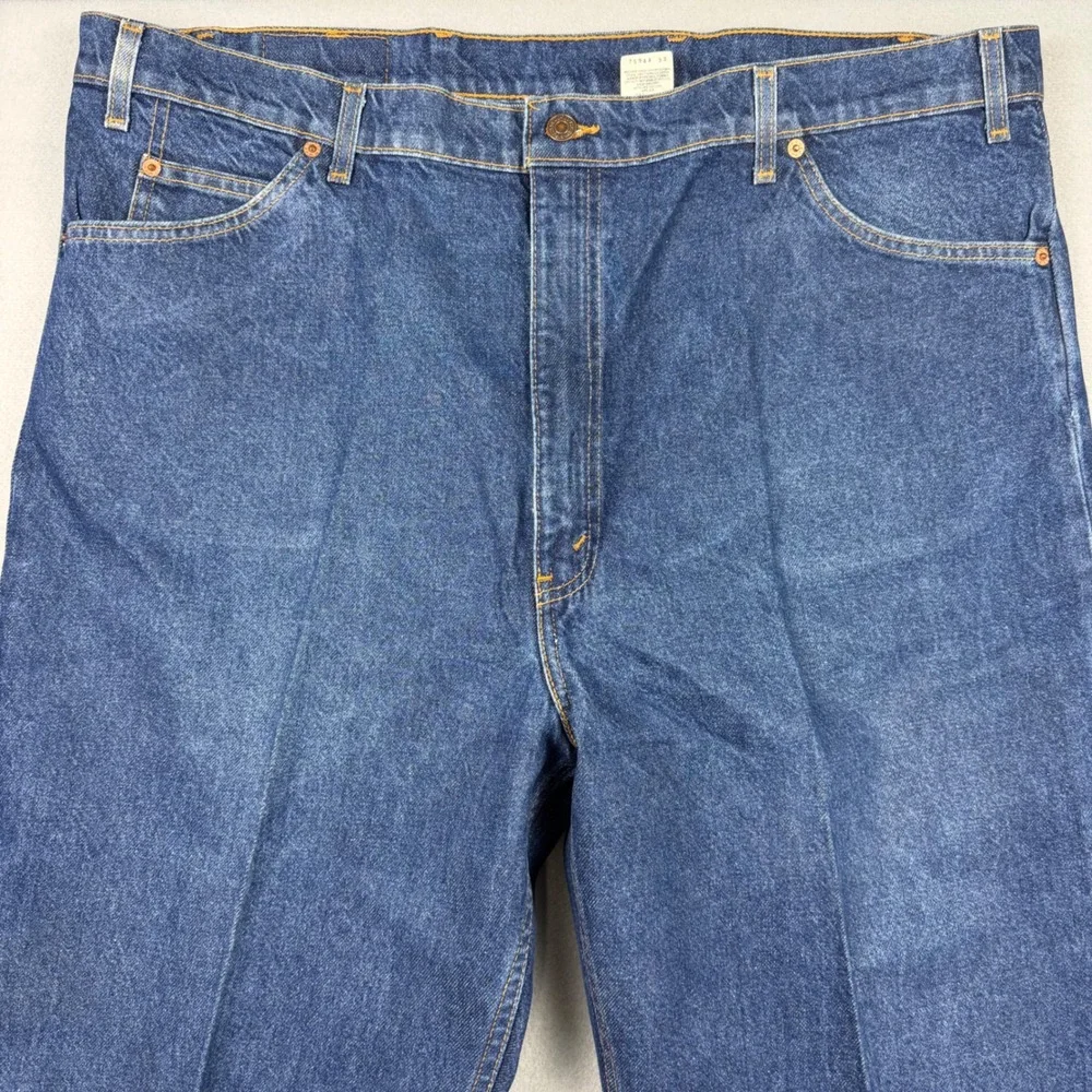 Vintage Levi's 550 Mens 44x32 Blue Relaxed Fit Tapered Leg Orange Tab Jeans 1996